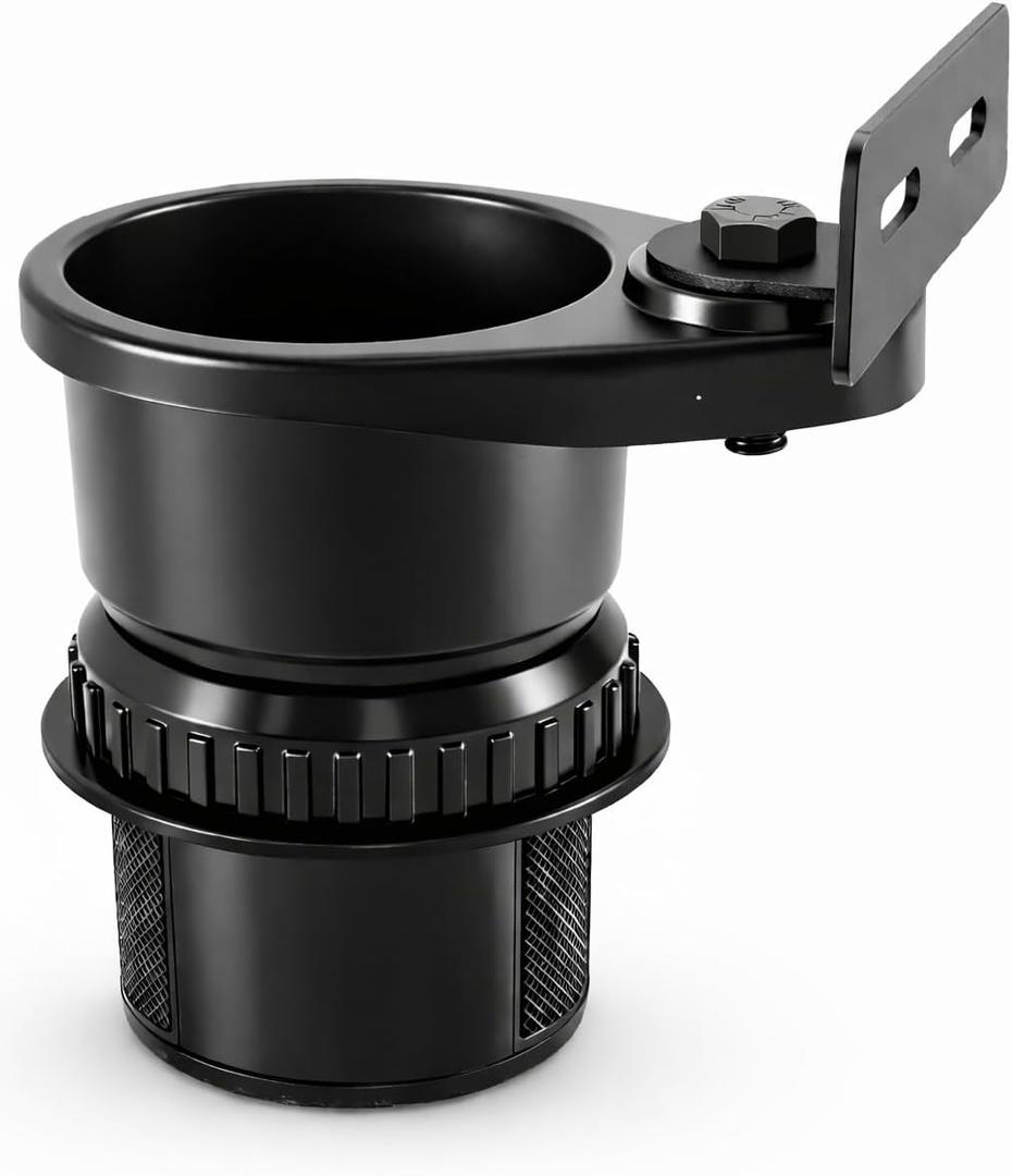 Cup Holder Radio Mount, Universal Bracket Fits for CB Radio Scanners Mobile Devices for 2.6-3.5 inch Holders, Heavy Duty No Drill Installation for Car Truck SUV