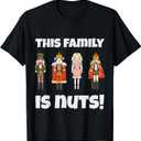 This Family is Nuts Nutcracker Squad Matching Xmas T-Shirt, Black Large