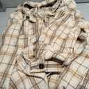 Womens Flannel Shacket Plaid Button Down Long Sleeve Shirts Jacket Coats Fall Outfits Fashion Clothes, 26W