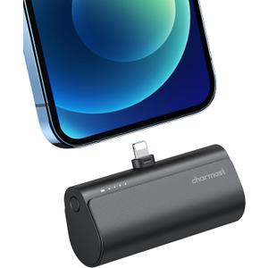 Charmast Small Portable Charger 5000mAh, Ultra-Compact 20W PD Fast Charging Power Bank Mini Battery Pack Compatible with iPhone 14/14 Pro Max/13/13 Pro Max/12/12 Pro Max/11/XR/X/8/7/6, and More (Black)