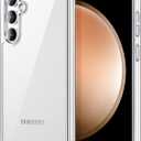 JETech Case for Samsung Galaxy S23 FE 6.4-Inch, Non-Yellowing Shockproof Bumper Protective Phone Cover, Anti-Scratch Hard PC Back (Clear)