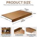 Gashell Wire Shelf Covers, Bamboo Wire Rack Covers for Pantry, Closet (4pcs, 37" W x 16" D)