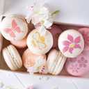 2 x 100Pcs Small Stencils for Rock Painting Reusable Small Flower Stencils for Crafts on Wood 2 Inch Nature Spring Flower Stencil Floral templates for Paint on Craft Fabric Card Walls Decor(Floral100)