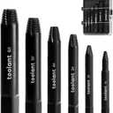 Toolant 6pcs Screw Extractor Set, S2 Steel Bolt & Nut Remover Socket Tool Kit, Stripped Bolt Extractor for Damaged Screws and Bolts