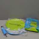 Baby Pool Float No Flip Over, Inflatable Baby Float with Sun Protection Canopy, Baby Swimming Float, Baby Swim Float with Double Air Chambers, Add Tail for Age of 3-36 Months (Large, Blue)