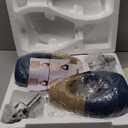 OYEARS 19" Boho Bedside Lamps Set of 2, Suitable for Small Spaces, Blue Table Lamps for Living Room & Coastal Farmhouse End Tables