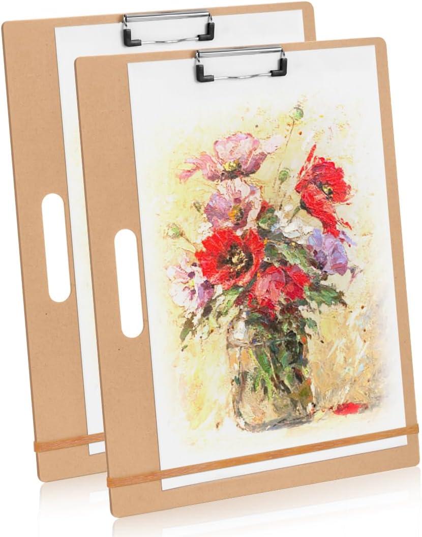 Sketch Board - 13" x 17" Portable Art Portable Drawing Board with Handle, Pack of 2