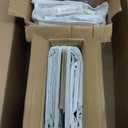 Over the Door Organizer, 5-Tier Extra Large Storage with 10 Pockets and PVC Label Pouches, 80 lbs Capacity Hanging Closet Organizer, Beige