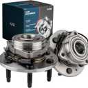 KAX 515096 Pair Front Wheel Bearing and Hub Assembly fit for 2007-2013 Chevy Tahoe,for 2008-2013 Chevy Silverado 1500,for 2007-2013 GMC Sierra 1500,6 Lug w/ABS