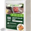 100 Gallon Vacuum Sealer Bags, Heavy Duty BPA Free 11 x 16 Inch Vacuum Seal Bags for Food Saver, Seal a Meal, Weston. Commercial Grade Vacuum Food Storage Bags for Sous Vide Freezer Storage Meal Prep