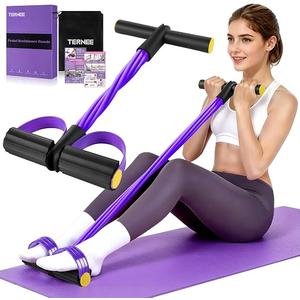 Pedal Resistance Band with Handle， Foot Pedal Resistance Band for Women，Multifunction Exercise Bands for Home Gym Full Body Workout