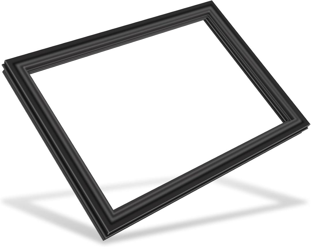Upgraded WR24X10185 Freezer Door Gasket Compatible with GE Refrigerator Door Seal for Hotpoint Fridge Seal Replacement WR24X10099, 1169944, AP3861330Freezer Gasket Black 27.9"x20.5"
