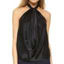 Harriet Silk Halter Top, Size XXS
