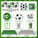 187 PCS World Cup 2026 Soccer Party Decorations Kit, Football Birthday Party Supplies - Includes 300g Heavy Duty Plates, Napkins, Cups, Banner, Tablecloth for Sports Theme Party, Serves 20