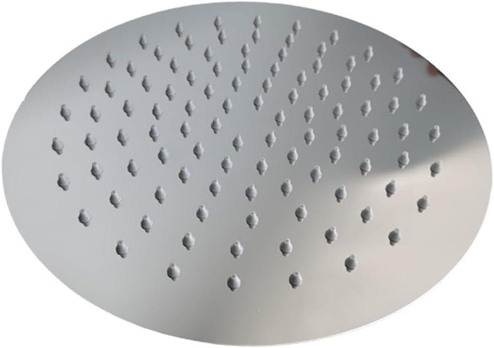 Overhead Shower Arm Head Shower Chrome Plated Big Square Round SUS304 Stainless Steel Modern Indoor Outdoor(DS0002CP-86)