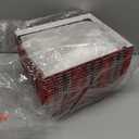 Fuutreo 48 Pcs Christmas Buffalo Plaid Baskets for Gifts Empty with Handles DIY Kit Includes 12 Gift Baskets 12 Clear Gift Bags 12 Tissue Paper 12 Bows 12 Gift Tag for Christmas Holiday Birthday Gift