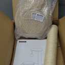 Made4Pets Cat Scratching Post Cat Scratcher Kitten Toys for Indoor Cats Wooden Ball Track Two-Layer Modern Sisal 17.7" Tall Scratch Post Interactive Toy with Dangling Ball