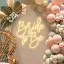 Bride to be Neon Sign,Custom Neon Sign Wedding, Engagement Party Wall Art, Bridal Shower Sign,Bride to Be Sign,Personalized Gift For Bride Size: 23inches