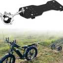 Universal Trailer Coupler Hitch for E-Bike & Bike, Heavy-Duty Cargo Connector with Multi-Hole Fit & Quick Installation, Ideal for Camping, Shopping, Pet