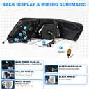 LED Tail Lights Assembly Compatible with 2007-2011 Toyota Camry Sedan, Rear Lamp Replacement Kit with Starting Animated, Dynamic Turn Signals, Brake & Reverse Lights, Waterproof OEM Style Upgrade