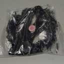 MOSTORY Black Flower Crown for Women - Gothic Floral Headband for Goth Wedding Renaissance Accessories, Dark Fairy Flower Headpiece with Feather for Witch Costume Cosplay Renfaire