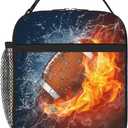 American Football Reusable Lunch Bag, Insulated, Spacious, Stylish, Eco-Friendly, Suitable for 6+ years