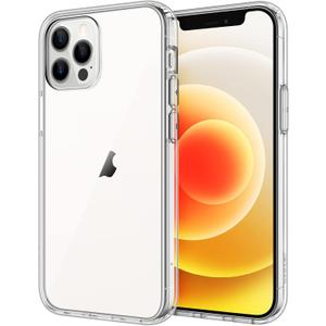 JETech Case for iPhone 12/12 Pro 6.1-Inch, Non-Yellowing Shockproof Phone Bumper Cover, Anti-Scratch Clear Back (HD Clear)