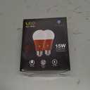 2 Pack BlueX LED A21 Orange Light Bulbs - 13W (100Watt Equivalent) - E26 Base LED Bulb, Party Decoration, Porch, Home & Holiday Lighting, Decorative Illumination