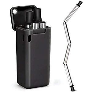 Madman Style Folding Straw Kit Grey, Pack of 2