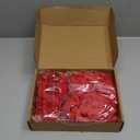 MALEKO Classic Bulk Building Blocks Accessories, 380 Pieces Mix Shape Bricks for Building-Compatible with All Major Brands(Red)