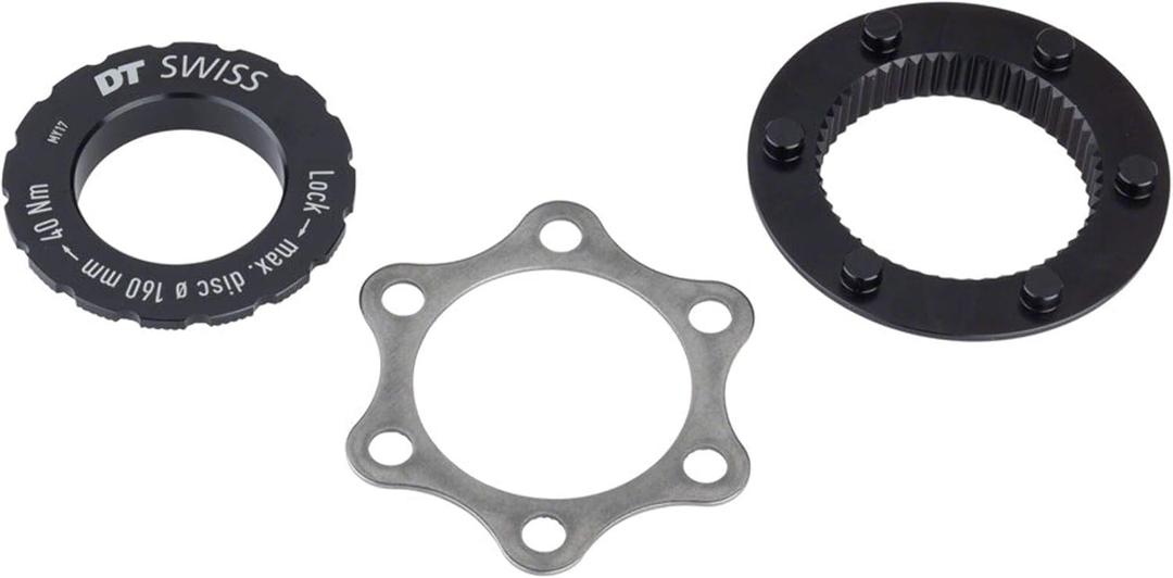 DT Swiss Centre-Lock to 6-Bolt Fitting Adapter for QR, 9 or 12 mm Axles