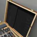 10-Pieces Woodworking Wood Chisel Set with Wooden Box, Honing Guide, Sharpening Stone, Razor Sharp CR-V 60 Steel Blades