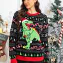 LANPULUX Ugly Christmas Sweaters for Women Pullover Christmas Sweater Funny Novelty Sweater Tops Knitted Party Jumper (Small)