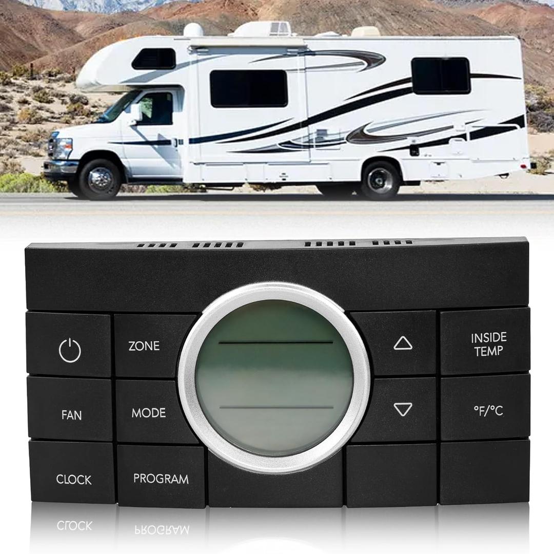 3314082.000 RV Multi-Zone Thermostat 10-Button Comfort Control Center- Compatible with Dometic Air Conditioner Series 579, 595, 600, 6308, 520, 6218xx, 457915- Replaces 3312024.000