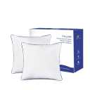 18.2x18.2 Pillow Inserts Set of 2 Indoor Decorative Bed and Couch Square Soft Throw Pillow,White