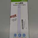 BLS Under Cabinet Lights, 46 LED lights Battery Operated Motion Sensor Light Indoor, USB C Rechargeable Closet Lights Motion Sensored, 1500mah Wireless Magnetic Light for Kitchen Night Stairs (2 Pack)