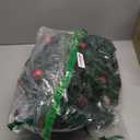 MorTime 9 FT LED Christmas Garland with Pinecones Red Berries Bows Christmas Balls Candies, Multi-Function Christmas Garland with 50 Warm White LED Lights, 180 Branch Tips