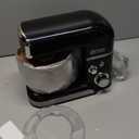 Kitchen in the box Stand Mixer,3.2Qt Small Electric Food Mixer,6 Speeds Portable Lightweight Kitchen Mixer for Daily Use with Egg Whisk,Dough Hook,Flat Beater (Black)