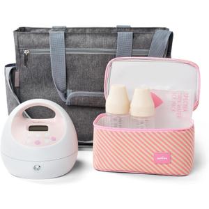 Spectra - S2 Plus Electric Breast Milk Pump with Tote Bag, Bottles and Cooler for Baby Feeding