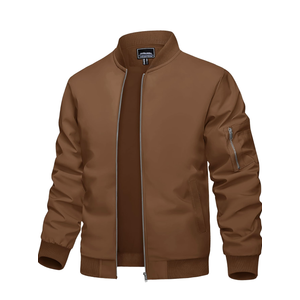 TACVASEN Men's Bomber Jacket Lightweight Casual Spring Fall Windbreaker Zip Up Coat with Pocket, Large