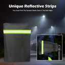 Outdoor Faucet Covers for Winter, Pro 9.8" H x 7.1" W Outside Faucet Cover Freeze Protection, Upgraded Reusable Spigot Covers Winter Insulated for Outside Faucet with Reflective Strip, 6 Pack Black