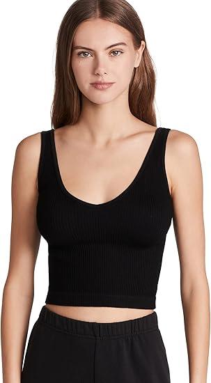 Women's Solid Rib Brami, Size S