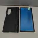 BXYJY for Samsung Galaxy Z Fold 7 Case with Stand, Front Screen Protector, Hinge Protection, Slim & Rugged, Full Body Hard Cover, Daily Drop Protective Phone Case for Samsung Z Fold 7 5g 2025, Black