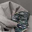 Artoid Mode Grey Pine Tree Merry Christmas Area Rug, Winter Home Decor Low-Profile Washable Rug for Entryway Bedroom Living Room Laundry Room Office Indoor 5x7 Feet