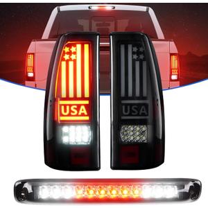 LED Tail Light +3rd Third Brake Light Fit for Chevy Silverado 1500 2500 99-02, 1500HD/2500HD 01-02, Fit for GMC Sierra 1500 2500 99-03, 1500HD 2500HD 01-03, High Mount Stop Light Rear LED Taillight LED Tail Light +3rd Third Brake Light Fit for Chevy Silverado 1500 2500 99-02, 1500HD/2500HD 01-02, Fit for GMC Sierra 1500 2500 99-03, 1500HD 2500HD 01-03, High Mount Stop Light Rear LED Taillight