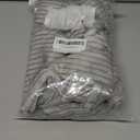 Home Brilliant 2 Packs Decor Soft Decorative Striped Corduroy Velvet Square Throw Pillow Sofa Cushion Covers for Couch, 50cm, 20 x 20 Inch, Light Grey