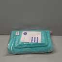 Cosy House Collection 3-Piece Essential Cotton Bath Towel Set - Ultra Soft, Absorbent & Quick Drying - Luxury 100% Cotton Plush Towel - for Bathroom, Shower & Kitchen (Turquoise)