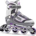 SUPER YOUNGSTER Women's Adjustable Inline Skate, Roller Skates Blades for Female Adults Size XL 41-44