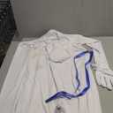 Full Bodysuit With Zipper Helper Unisex Spandex Stretch Adult Costume Zentai Disappearing Man Body Suit (X-Large, White)