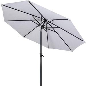 Tempera Patio Market Outdoor Table Umbrella with Auto Tilt and Crank, Large Sun Umbrella with Sturdy Pole & Fade Resistant Canopy, Easy to Set